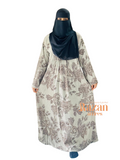 Modesty printed abaya