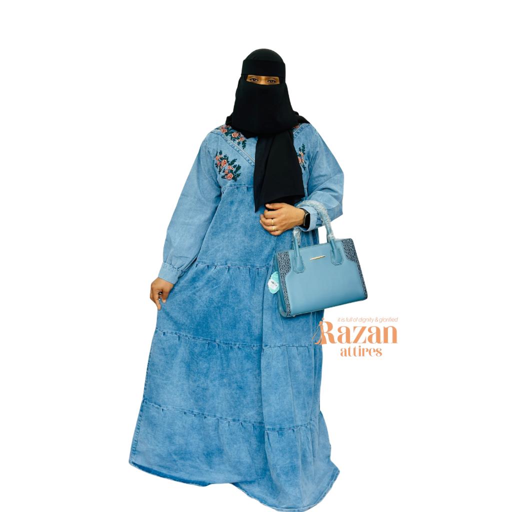 Modesty Denim Abaya