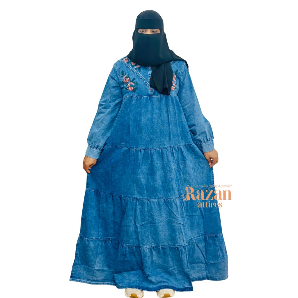 Modesty Denim Abaya