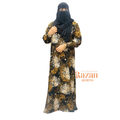 Modesty printed abaya