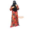 Modesty printed abaya