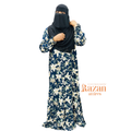 Modesty printed abaya