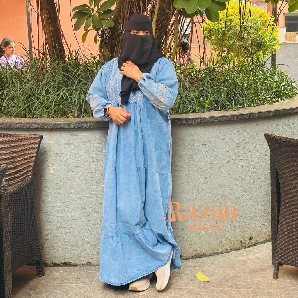Modesty Denim Abaya