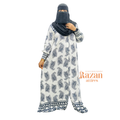 Modesty printed abaya