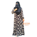 Modesty printed abaya