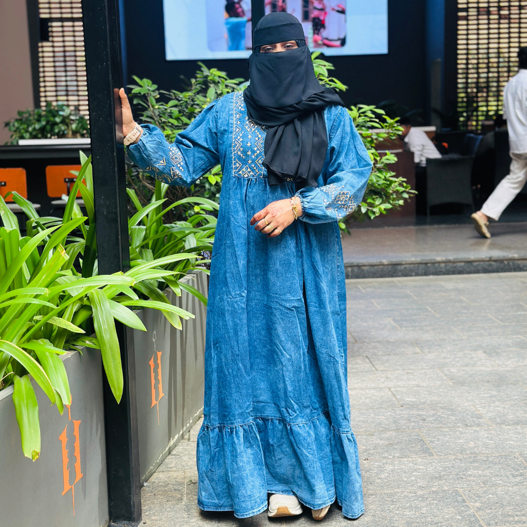 Modesty Denim Abaya