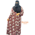 Modesty printed abaya