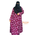 Modesty printed abaya