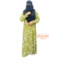 Modesty printed abaya