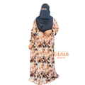 Modesty printed abaya
