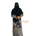 Modesty printed abaya