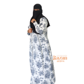 Modesty printed abaya