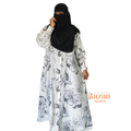Modesty printed abaya