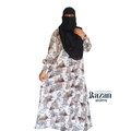 Modesty printed abaya